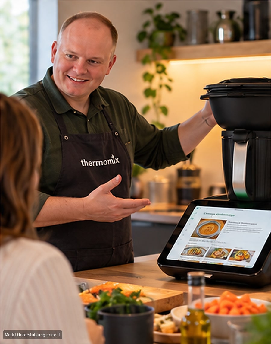 Alex erklärt den Thermomix TM7 bei einer persönlichen Beratung