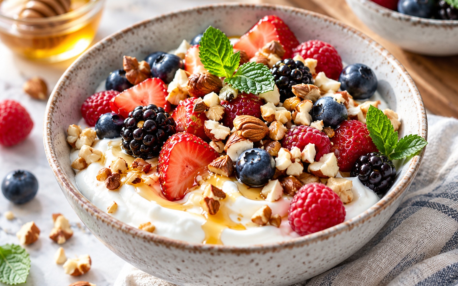 Chia-Joghurt mit Beeren