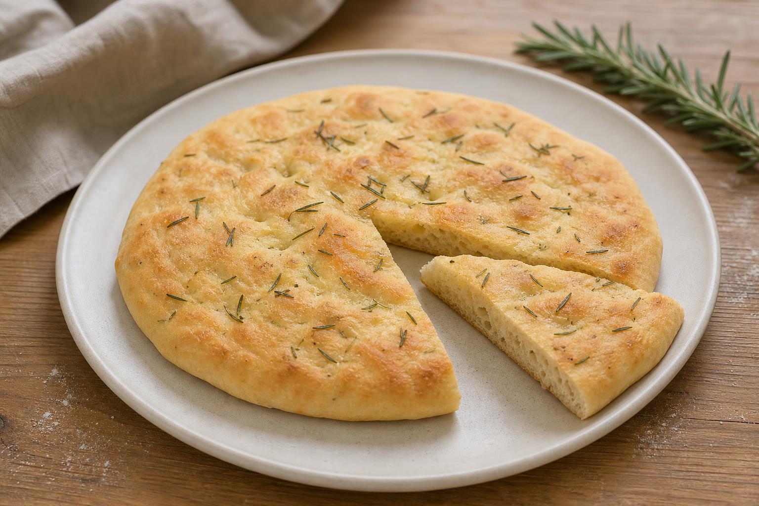 Dinkel-Fladen mit Kartoffel und Rosmarin