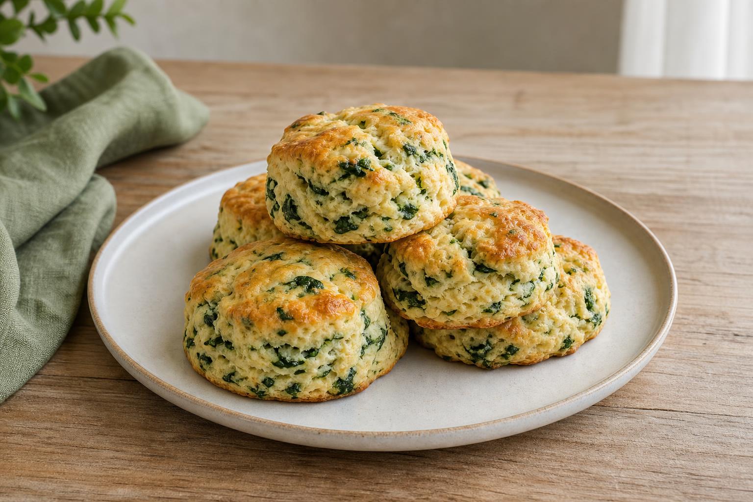 Spinat-Frischkäse-Scones