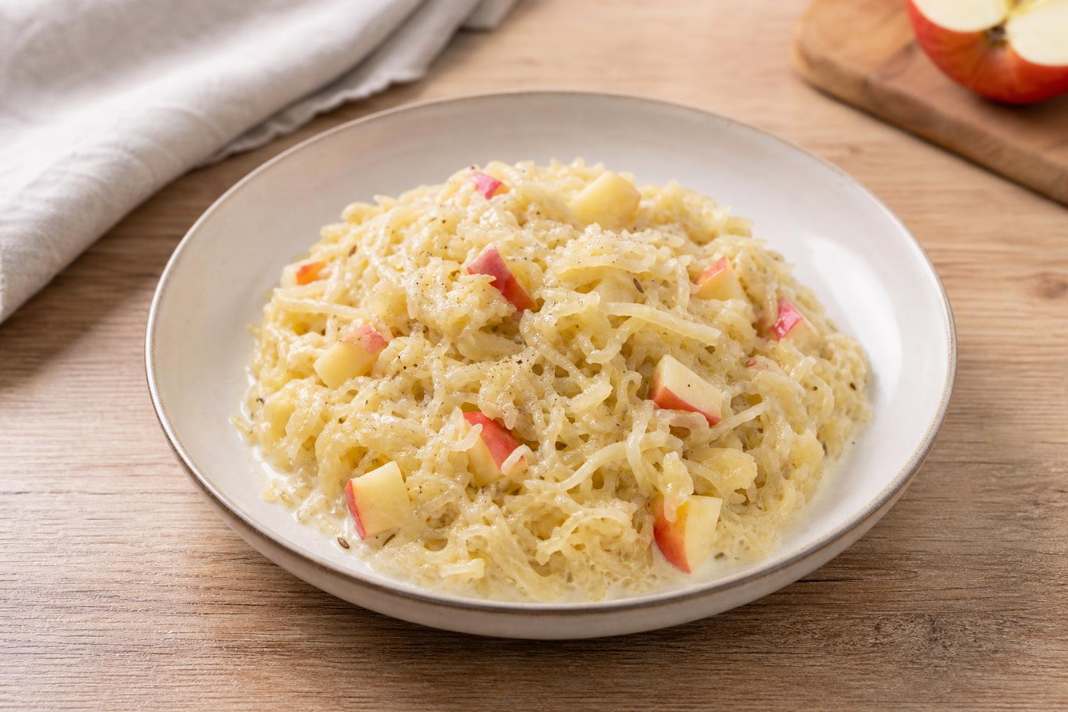 Apfel-Sauerkraut mit Rahm