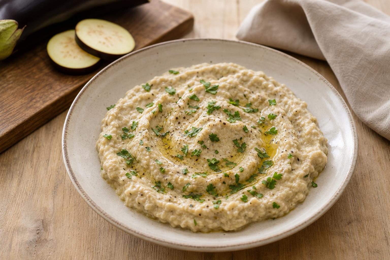 Auberginen-Sesam-Dip aus dem Ofen