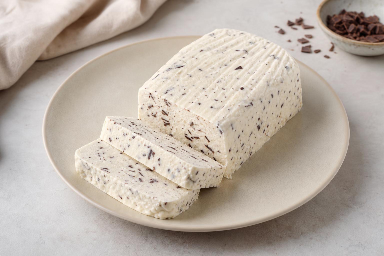 Stracciatella-Semifreddo ohne Ei