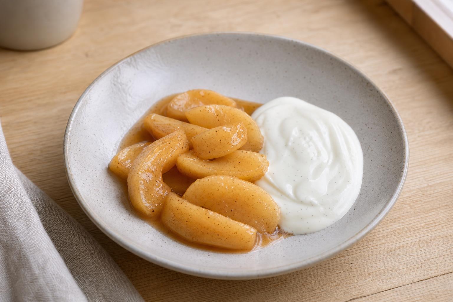 Quittenkompott mit Vanillejoghurt