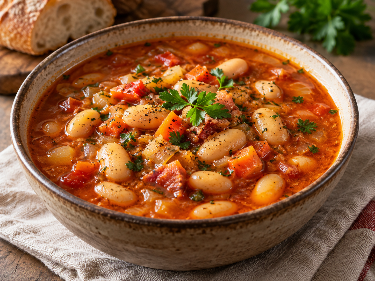 Serbische Bohnensuppe